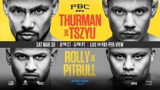 Embedded thumbnail for Thurman vs. Tszyu &amp;amp; Rolly vs. Pitbull PREVIEW: March 30, 2024 | PBC on Prime Video