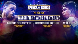 Watch Spence vs Garcia Fight Week Events Live on PBC