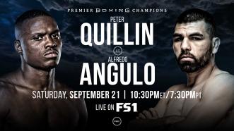 Former Champ Peter Quillin faces vet Alfredo Angulo Sept. 21 on FS1