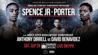 Errol Spence Jr. meets Shawn Porter in 147-LB unification Sept. 28 on FOX 