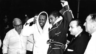 Archie Moore and Rocky Marciano