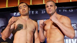 Beibut Shumenov and B.J. Flores