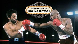 Marvin Hagler and Roberto Duran
