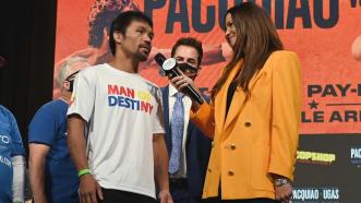 Manny Pacquiao and Yordenis Ugas FIRST INTERVIEW after weigh-in