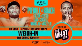Pitbull vs. Roach WEIGH-IN LIVE STREAM (Hosted By IT IS WHAT IT IS)
