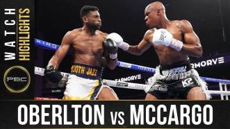 Oberlton vs McCargo - Watch Fight Highlights | June 27, 2021