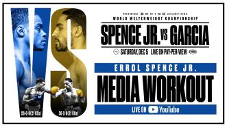 Spence vs Garcia: Errol Spence Jr. Media Workout