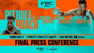 Pitbull vs. Roach FINAL PRESS CONFERENCE LIVE STREAM