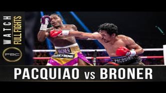 Pacquiao vs Broner - Watch Full Fight | January 19, 2019