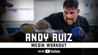 Andy "The Destroyer" Ruiz Jr. MEDIA WORKOUT | #RuizOrtiz