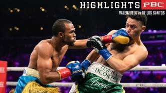 Valenzuela vs De Los Santos - Watch Fight Highlights | September 4, 2022