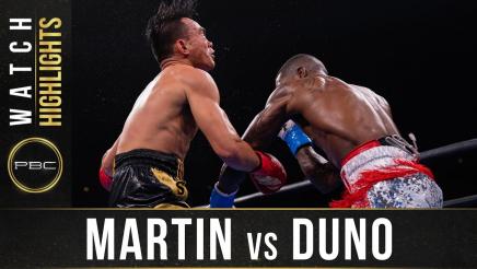 Martin vs Duno - Watch Fight Highlights | January 1, 2022