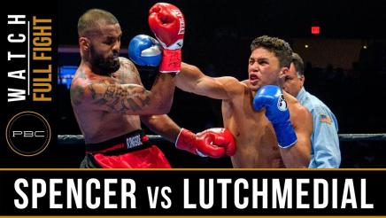 Spencer vs Lutchmedial Full Fight: August 4, 2018 - PBC on FOX