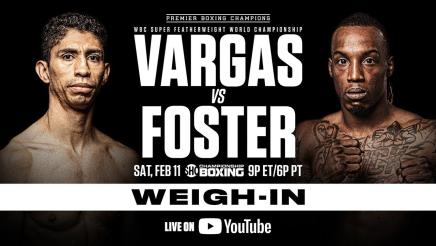 Vargas vs Foster OFFICIAL WEIGH-IN | #VargasFoster
