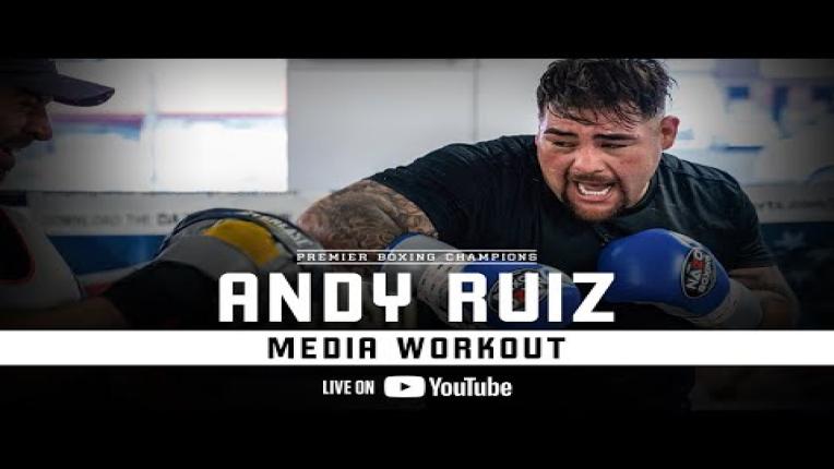 Embedded thumbnail for Andy "The Destroyer" Ruiz Jr. MEDIA WORKOUT | #RuizOrtiz