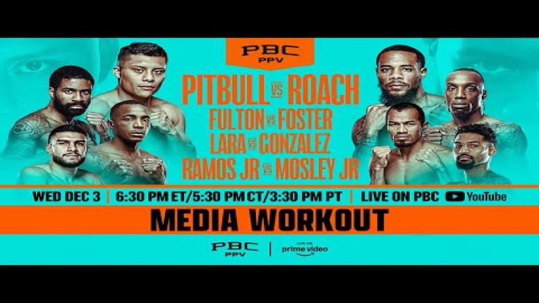 Embedded thumbnail for Pitbull vs. Roach MEDIA WORKOUT LIVE STREAM